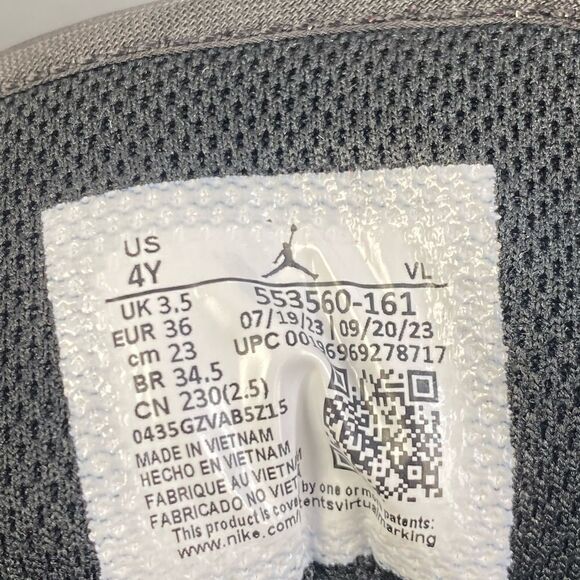 Nike Air Jordan 1 Low ALT TD 'Bred Toe 2.0' sneaker shoes Youths size 4 (Y4) - Picture 6 of 9